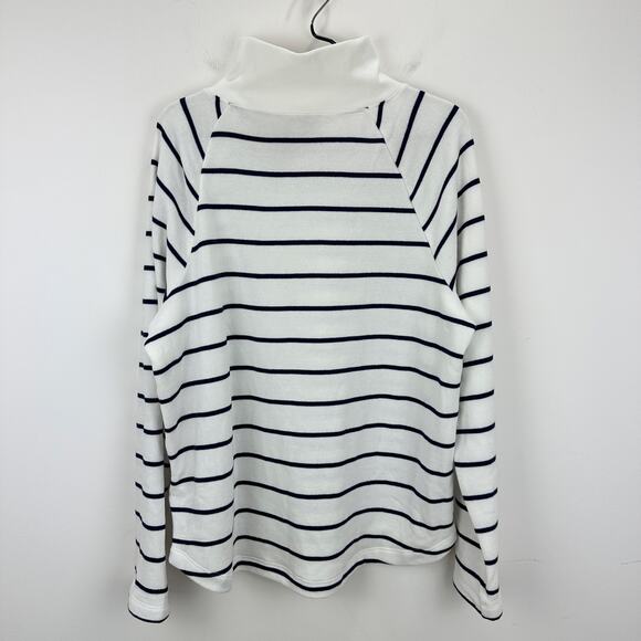 J.Crew Striped Navy and White Women's Top - Picture 6 of 12